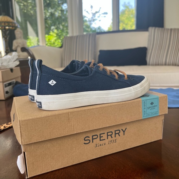 Sperry Top Sider - Crest Vibe Linen Sneaker Navy - Picture 4 of 5